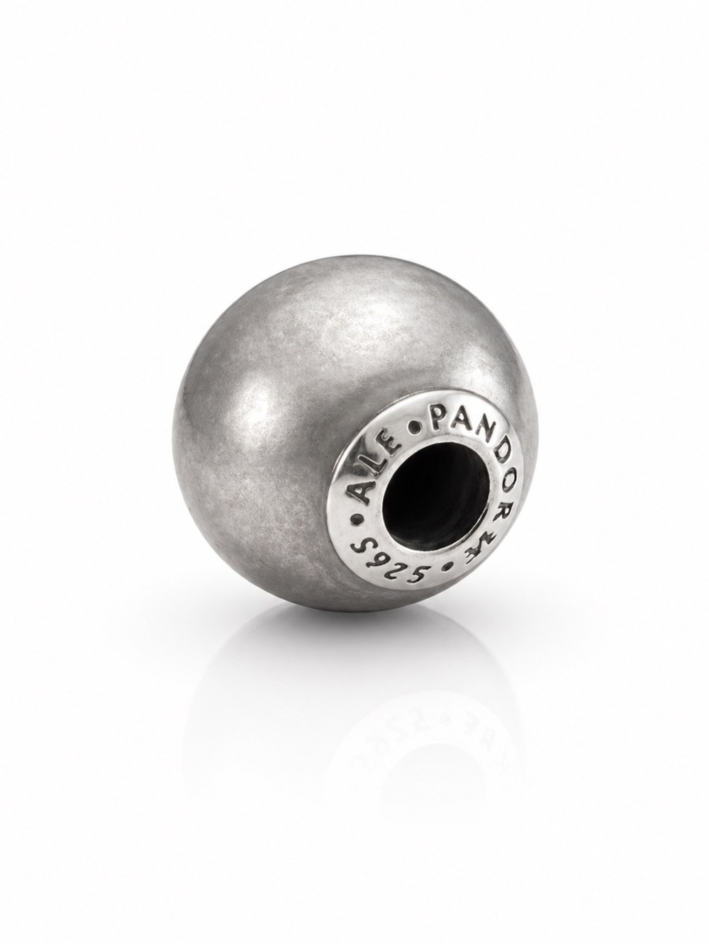 PANDORA Silver Charm Bead Sterling 925 ALE Round Spacer Charm